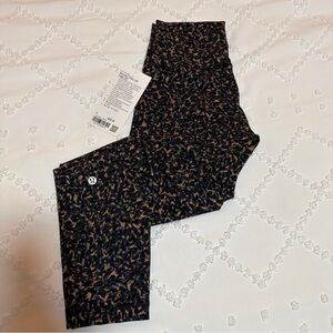 lululemon athletica Kids Leggings - Black with Purple and Yellow Accents